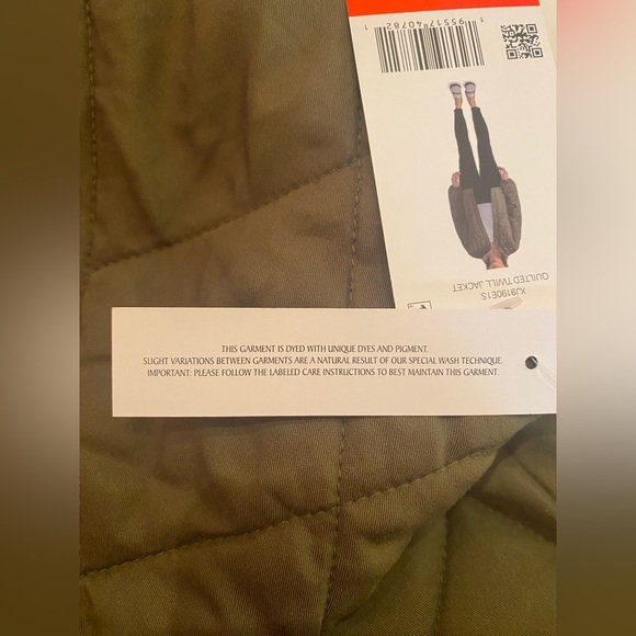 NWT Social Standard by Sanctuary Quilted Twill Jacket Green Size X-Small - Picture 13 of 15